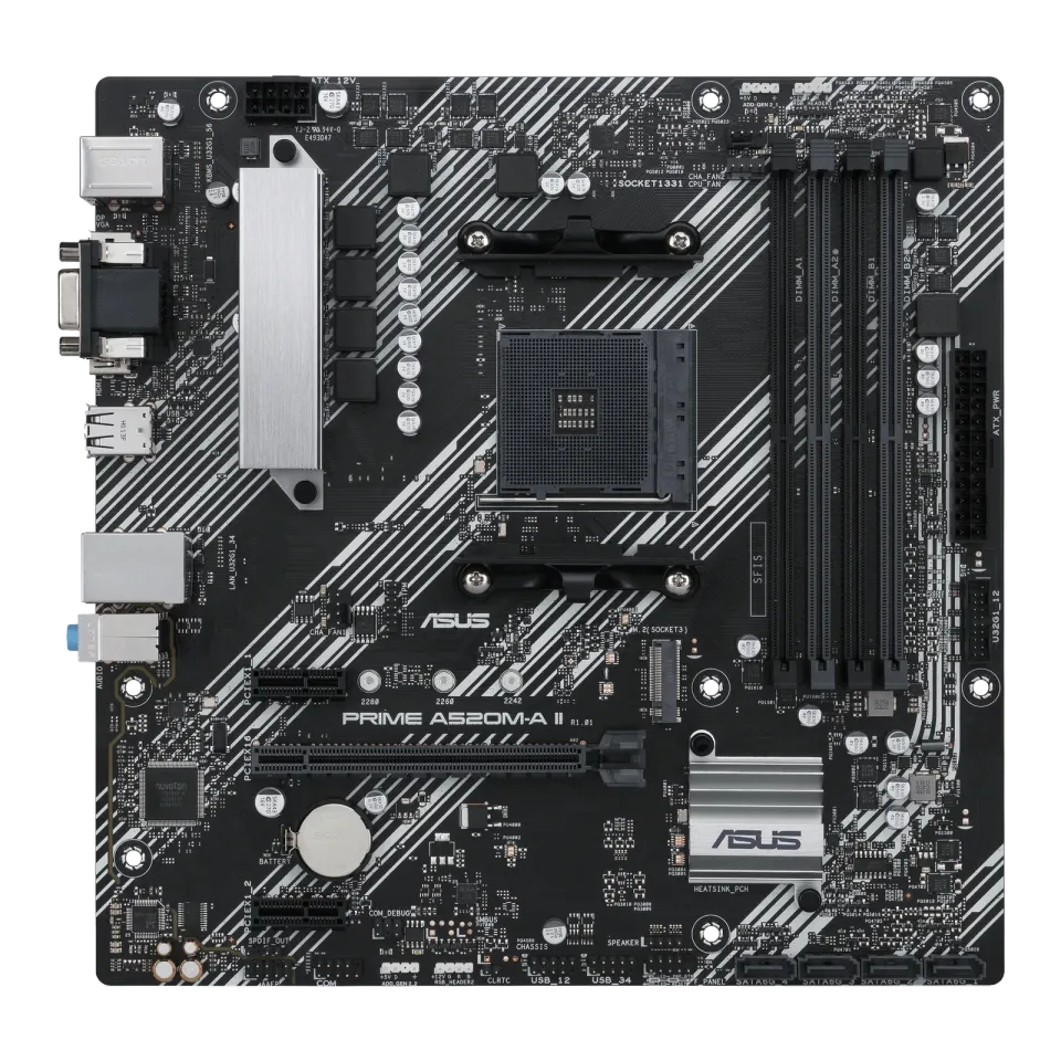 ASUS mb PRIME A520M-A II-CSM soc.AM4 A520 DDR4 mATX M.2 D-Sub HDMI DP