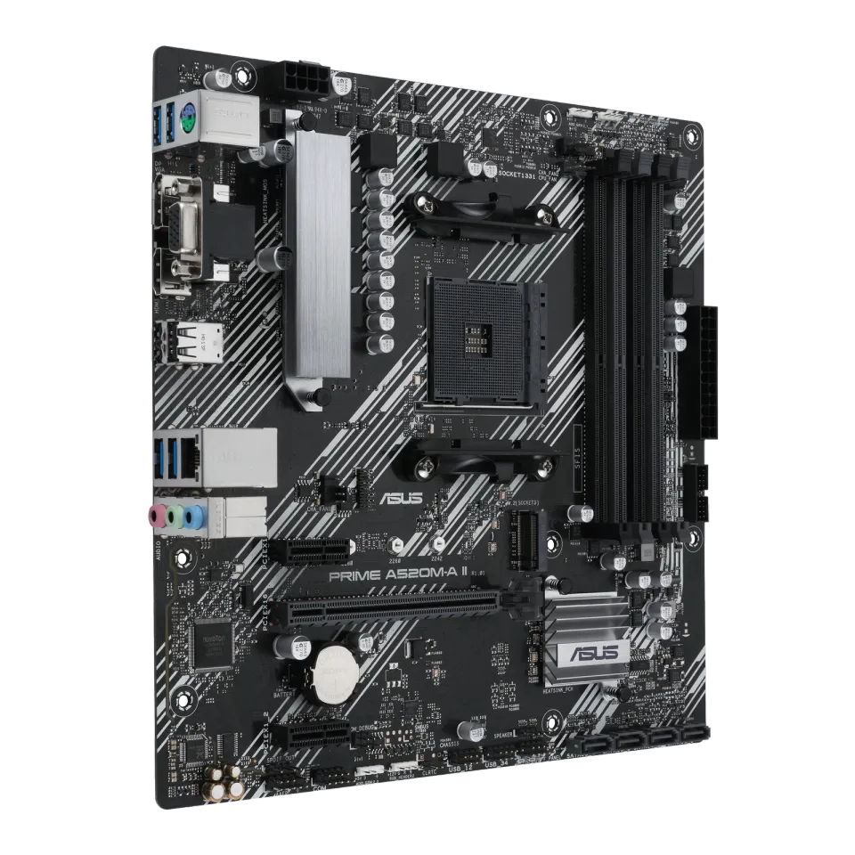 ASUS mb PRIME A520M-A II-CSM soc.AM4 A520 DDR4 mATX M.2 D-Sub HDMI DP