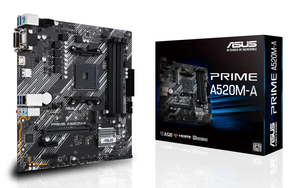 ASUS mb PRIME A520M-A II-CSM soc.AM4 A520 DDR4 mATX M.2 D-Sub HDMI DP