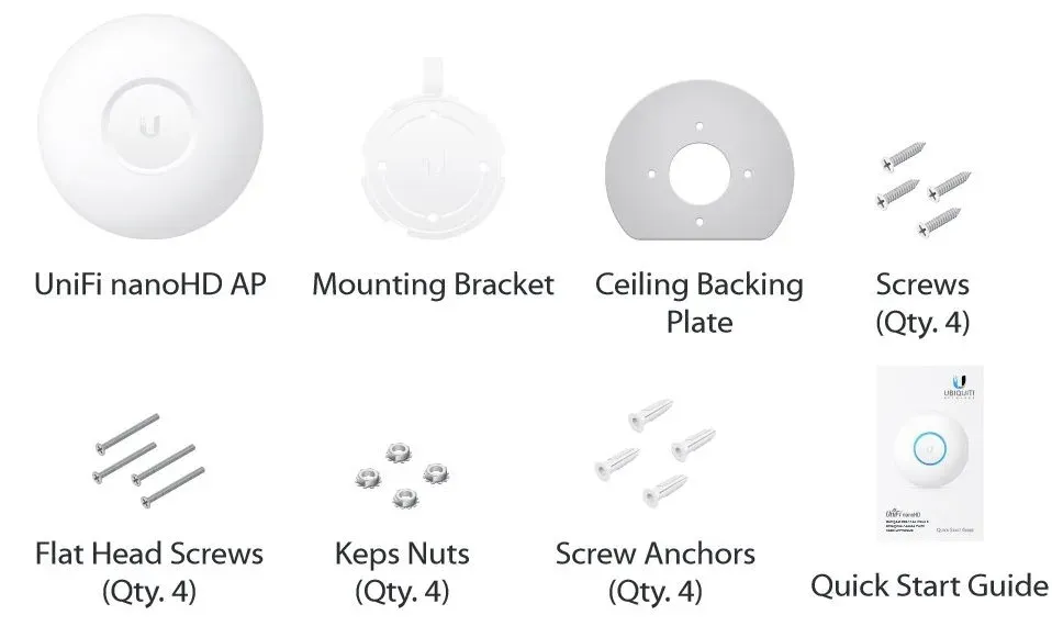 Ubiquiti UAP-nanoHD-3 - Compact UniFi Wave2 AC AP, bez PoE adaptéru, 3-pack