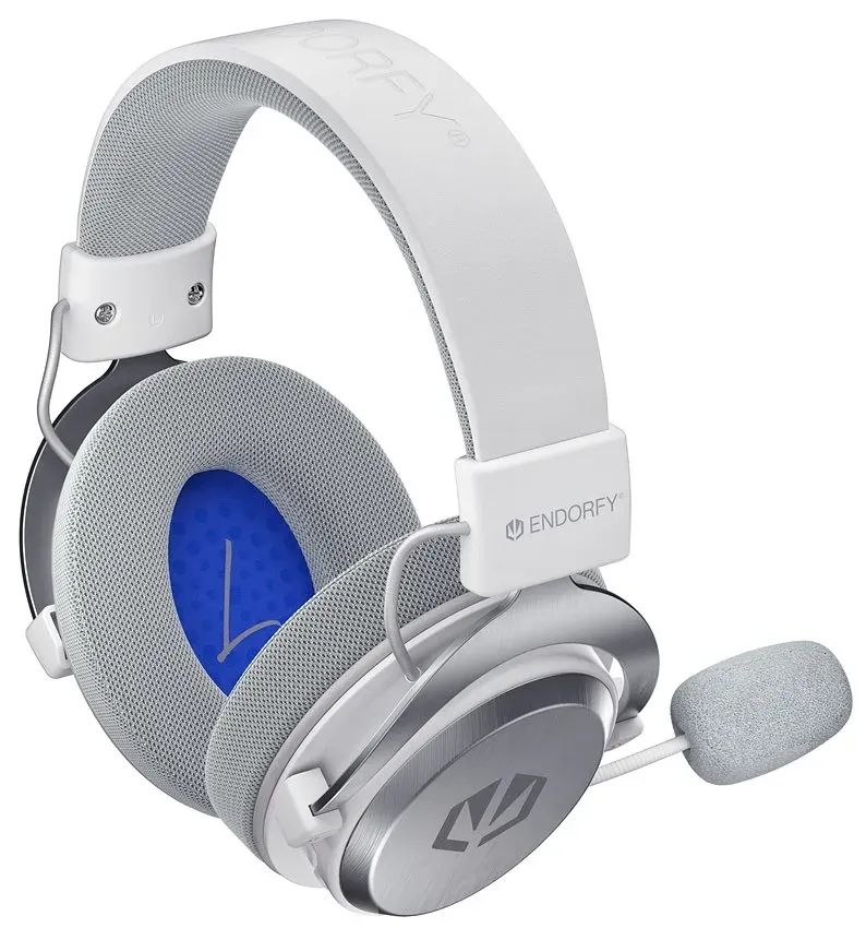 Endorfy headset VIRO Infra Wireless Onyx White lehký / USB-C / BT / pop-up filtr / bílý