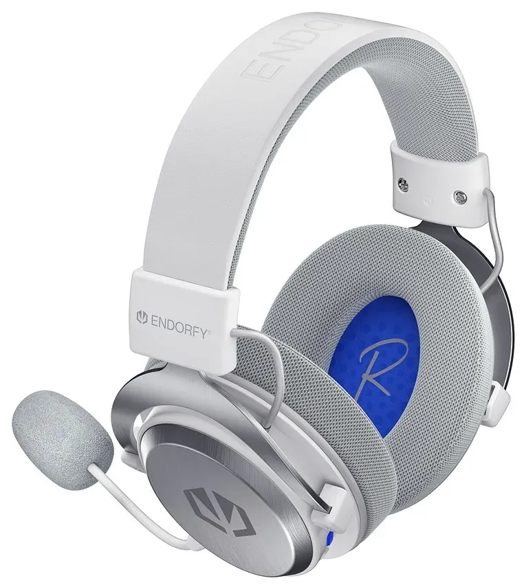 Endorfy headset VIRO Infra Wireless Onyx White lehký / USB-C / BT / pop-up filtr / bílý