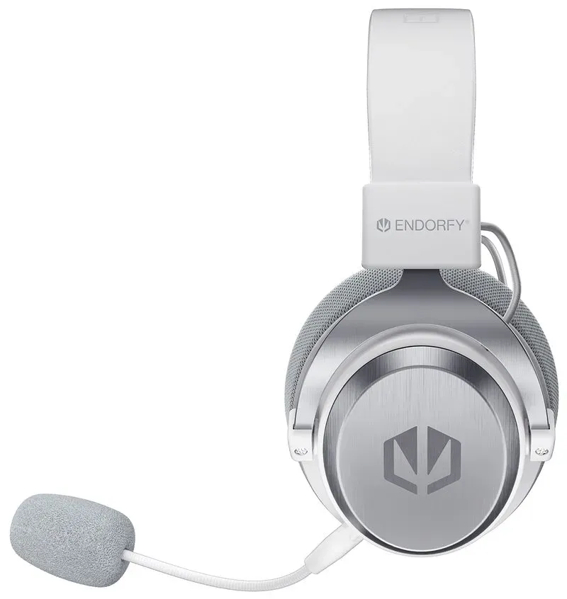 Endorfy headset VIRO Infra Wireless Onyx White lehký / USB-C / BT / pop-up filtr / bílý