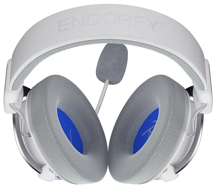 Endorfy headset VIRO Infra Wireless Onyx White lehký / USB-C / BT / pop-up filtr / bílý
