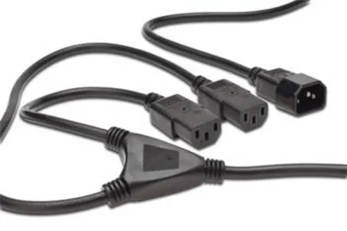 Kabel síťový 220V/230V, Y-kabel prodlužovací M-2x F