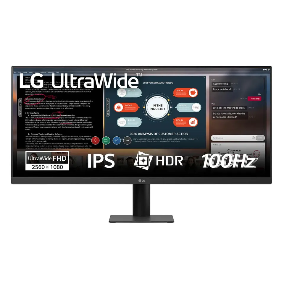 LG UltraWide/29U511A-B/29"/IPS/2560x1080/100Hz/1ms/Černá/2R