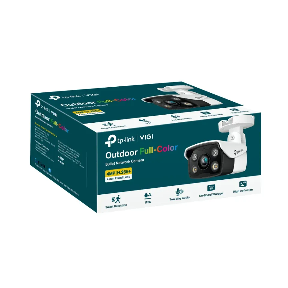 TP-Link VIGI C340(6mm) VIGI 4MPx venkovní bullet síťová kamera s plnobarevným no