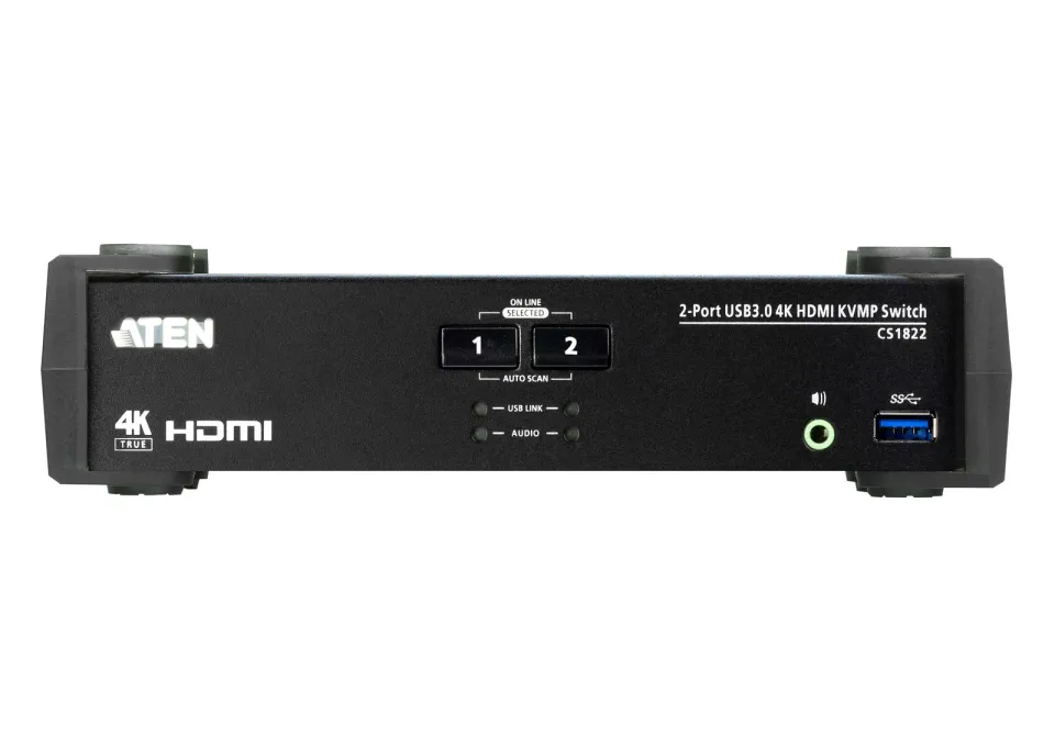 ATEN 2-Port USB3.0 4K HDMI KVMP Switch