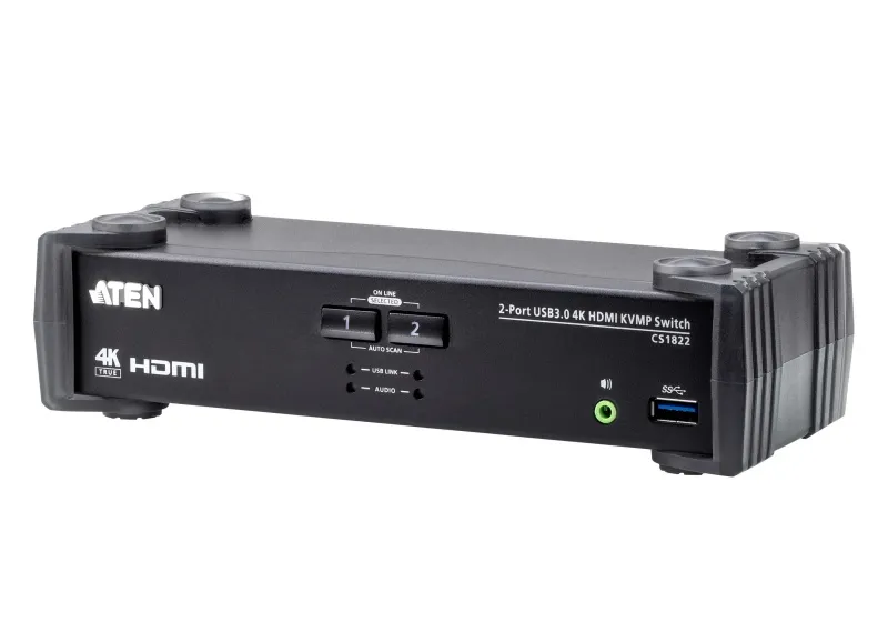 ATEN 2-Port USB3.0 4K HDMI KVMP Switch