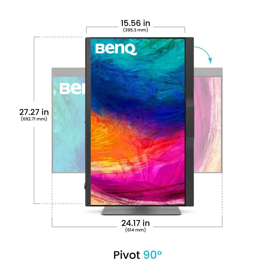 BENQ 27" LED PD2770U 27" IPS 3840 × 2160/ 5 ms / 1000:1/ HDMI/DP/USB-C/RJ4/výš. nastav/ pro grafickou a video editaci