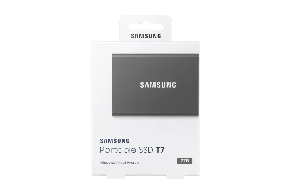 SAMSUNG T7 externí ssd 2TB USB3.2 Gen2 (stříbrný)