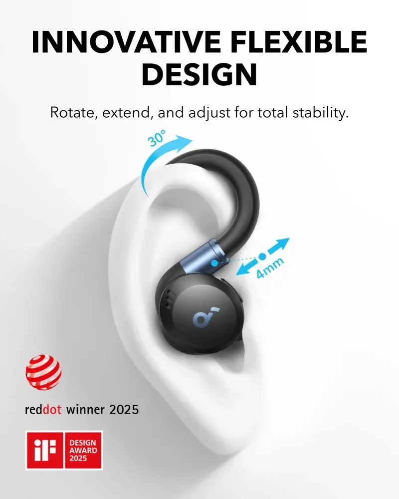 Anker Soundcore Sport X20/ sluchátka/ Bluetooth/ BassUp/ ANC/ IP68/ černá