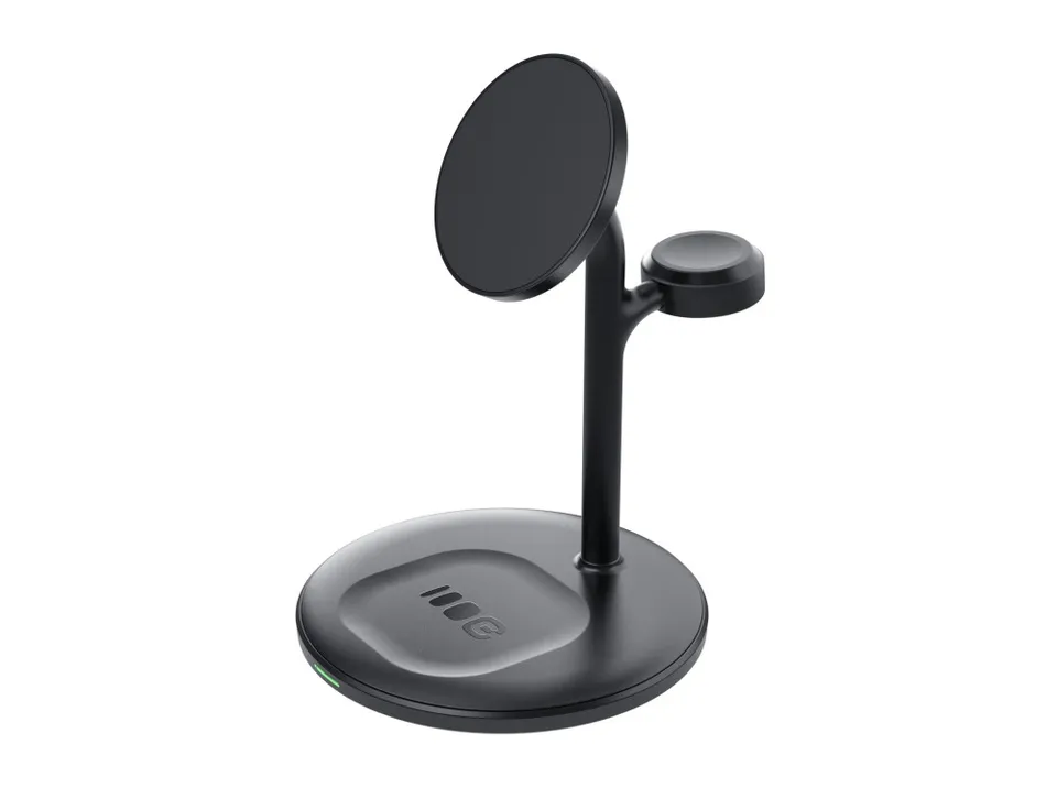 Green Cell MagScape Inductive Charger Stand 3-in-1 MagSafe for iPhone,Apple Watc (MSST-GC-3IN1-B)