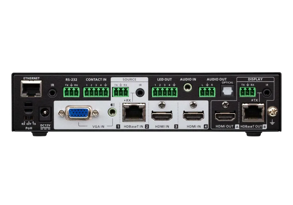 ATEN VP1421 4 x 2 True 4K Presentation Matrix Switch with Scaling, DSP, and HDBa