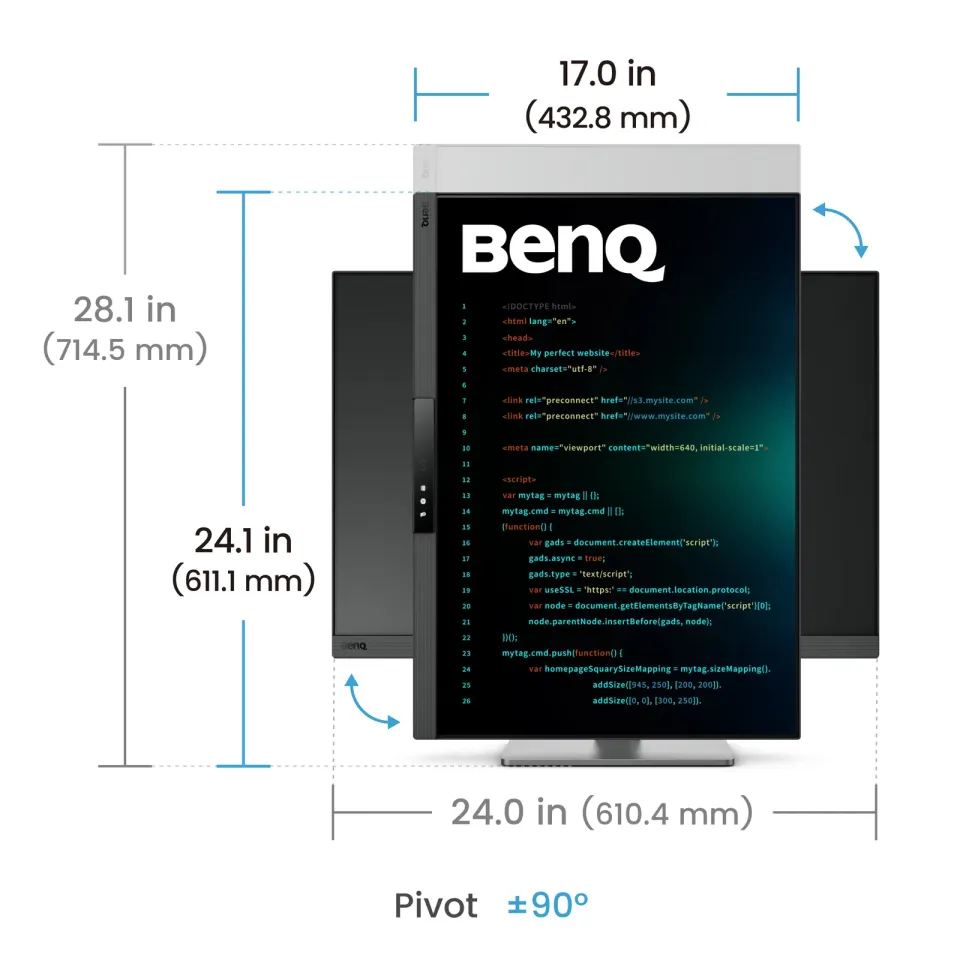 BenQ LCD RD280UG 28" IPS/3840x2560/5ms/400nits/2000:1/120Hz/DP/HDMI/USB/repro/pi