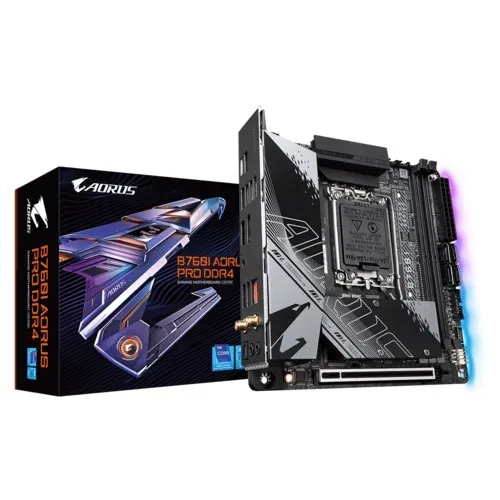 GIGABYTE MB Sc LGA1700 B760I AORUS PRO DDR4, Intel B760, 2xDDR4, 1xDP, 1xHDMI, W