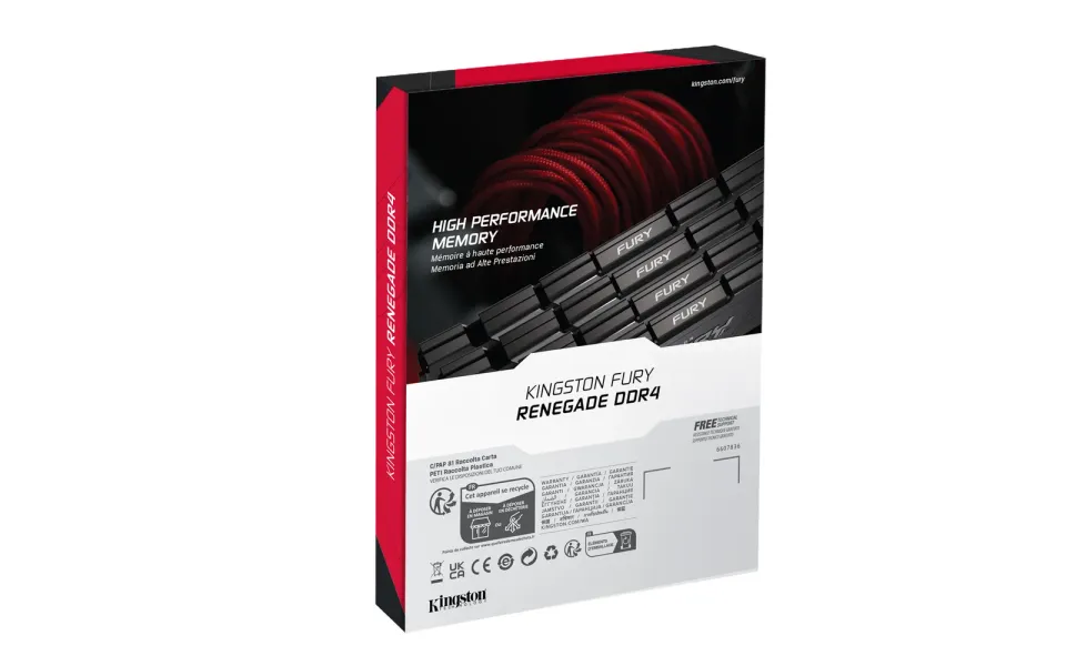 Kingston FURY Renegade/DDR4/16GB/3200MHz/CL16/2x8GB/Black