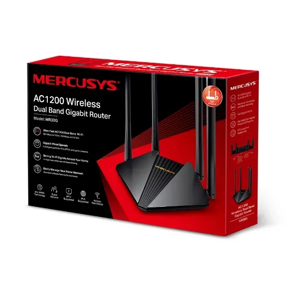 MERCUSYS MR30G - AC1200 Bezdrátový Dual Band Router