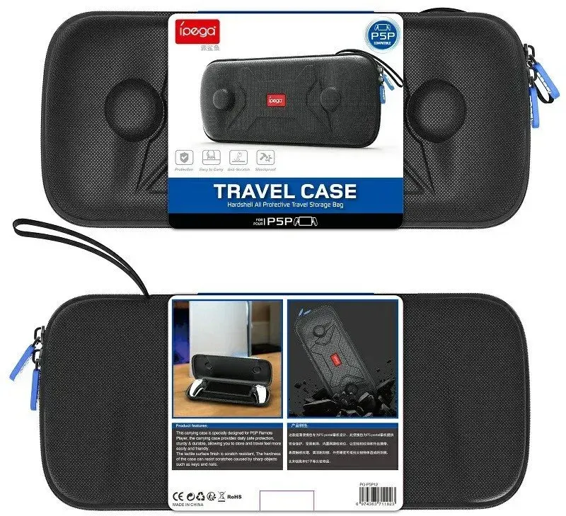 iPega P5P12 Tenké Cestovní Pouzdro pro Playstation Portal Remote Player Black