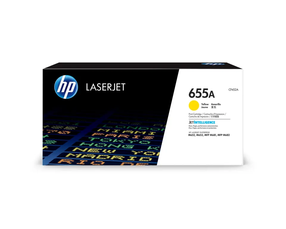 HP CF452A originální toner žlutý č.655A cca 10500 str. (yellow, HP CLJ M652, M653, M681, M682, černá, ColorSphere 3 Jetintelligence )