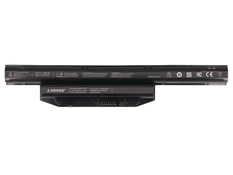 2-Power baterie pro LifeBook A555 6 článková Baterie do Laptopu 10,8V 5200mAh