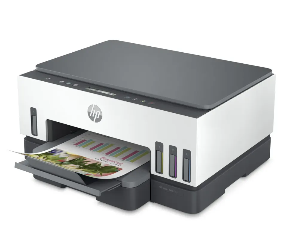 HP Smart Tank 720 – tanková multifunkce A4 3 v 1, automatický duplex, Wi-Fi a Wi-Fi Direct, inkoust v balení