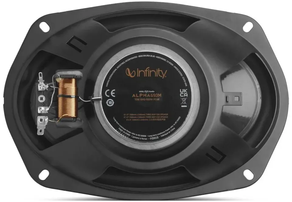 Infinity Alpha 693M / reproduktor 165mm, 65/195W, 93dB, 45Hz–20kHz, 3ohm