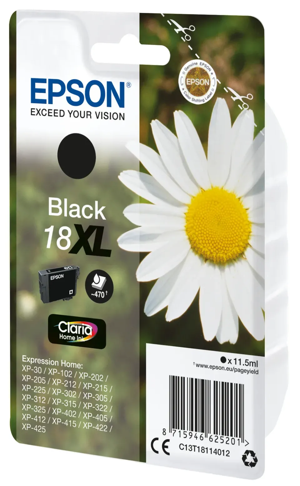 EPSON cartridge T1811 black (sedmikráska) XL
