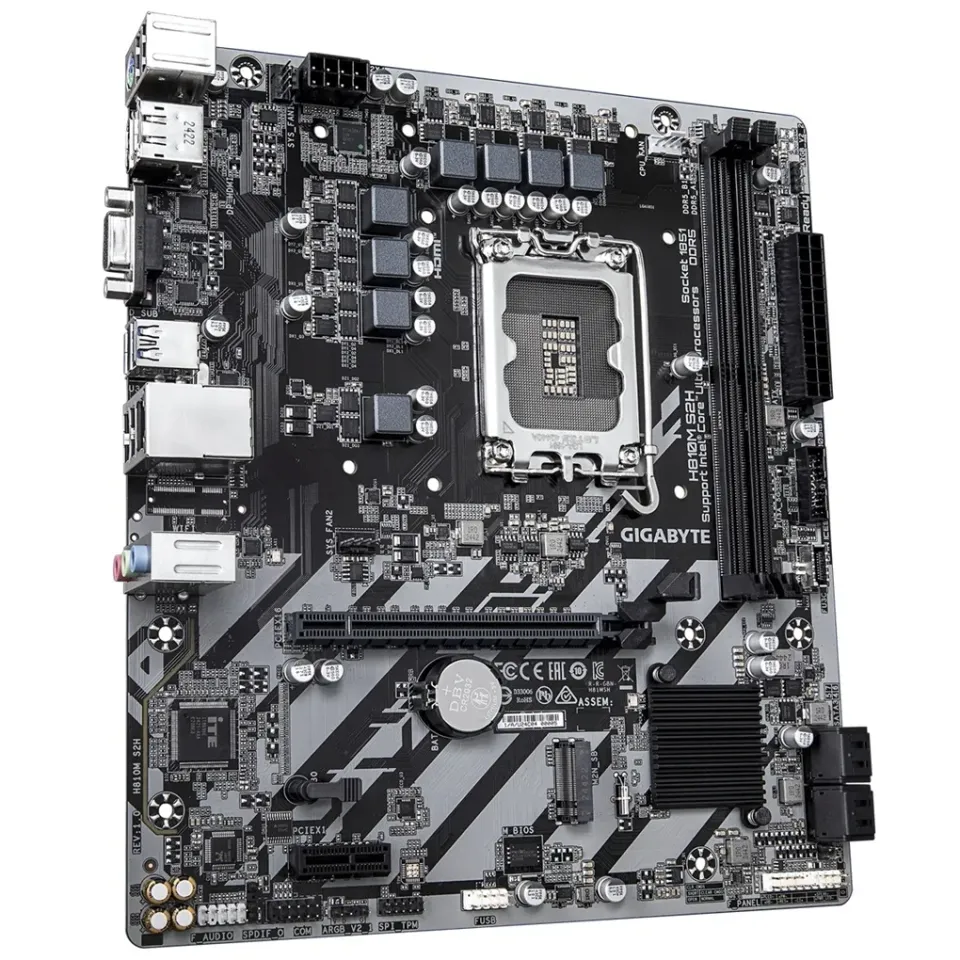 GIGABYTE MB Sc LGA1851 H810M S2H, Intel H810, 2xDDR5, 1xDP, 1xHDMI, 1xVGA, mATX