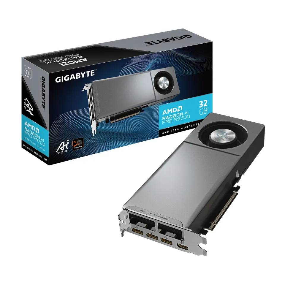 GIGABYTE Radeon AI PRO R9700 AI TOP (rev. 1.0)/32GB/GDDR6