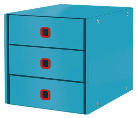 LEITZ Zásuvkový box Click&Store COSY, 3 zásuvky, klidná modrá
