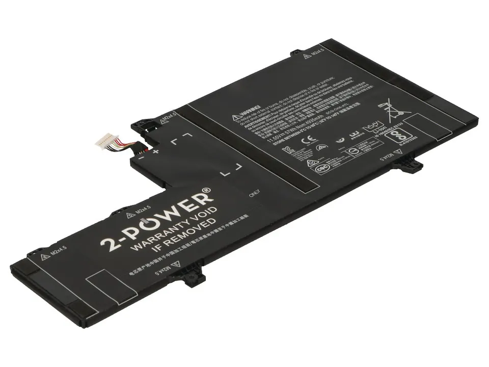 2-Power OM03XL alternativ pro EliteBook x360 1030 G2 Main Battery Pack 11.55V 47