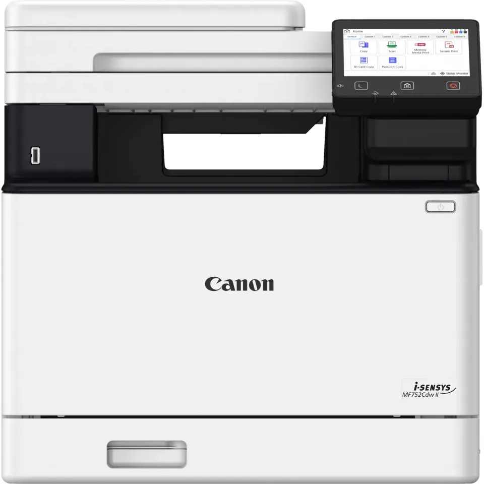 Canon i-SENSYS MF752Cdw II – A4 colour laser multifunction 3-in-1, 33 ppm, duplex, duplex document feeder, Wi-Fi