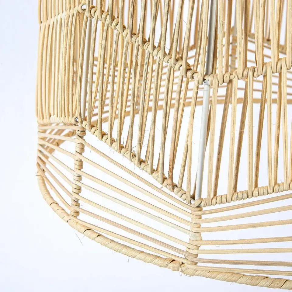 IMMAX BOHO PELO designové závěsné svítidlo, D50cm, E27, přírodní ratan