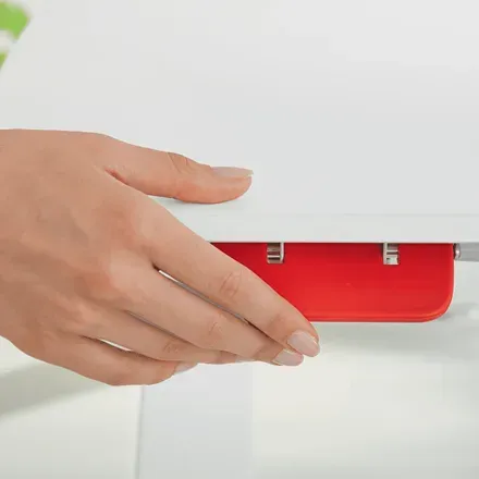 LEITZ Ergonomický pracovní stůl pro práci v sedě/ve stoje s výsuvnou zásuvkou na