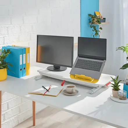 LEITZ Ergonomický pracovní stůl pro práci v sedě/ve stoje s výsuvnou zásuvkou na