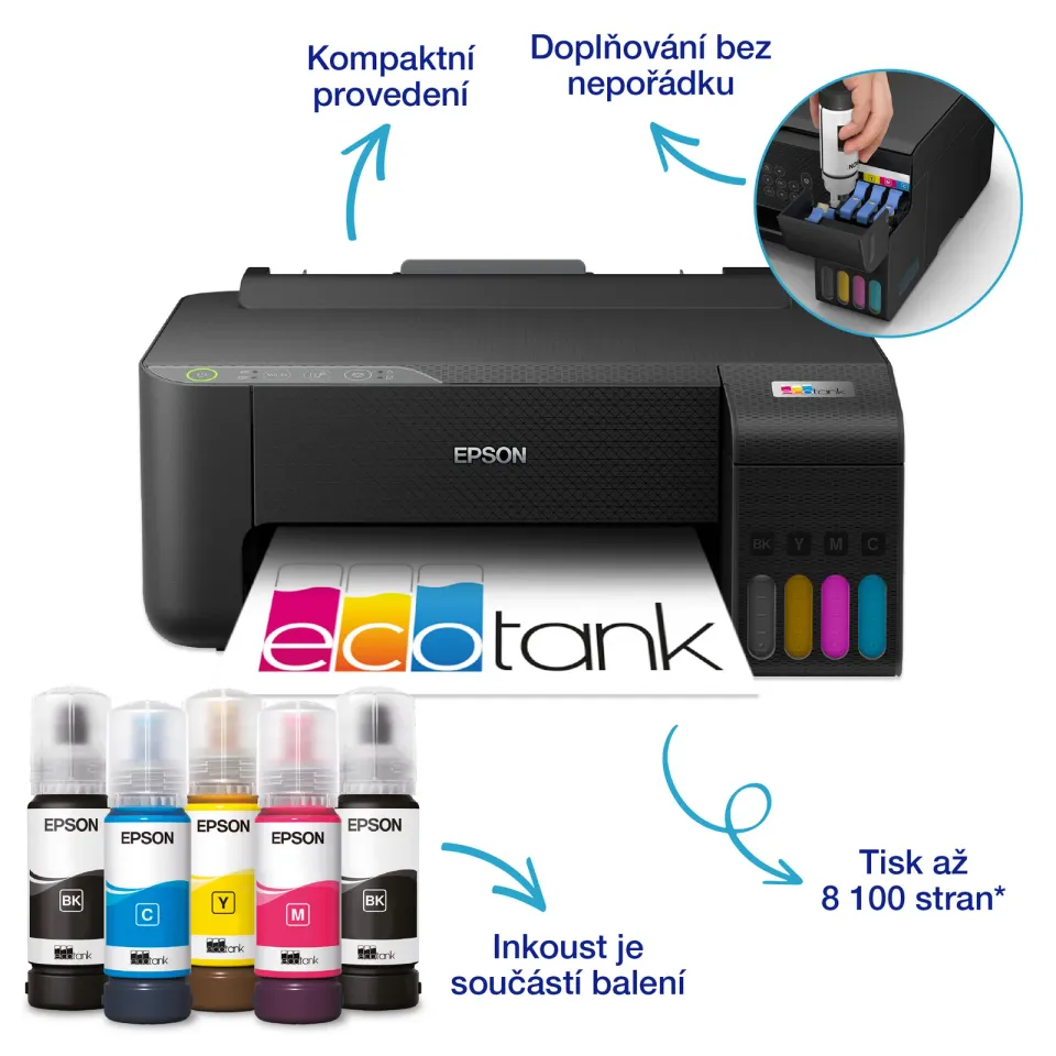 Epson EcoTank/L1270/Tisk/Ink/A4/WiFi/USB