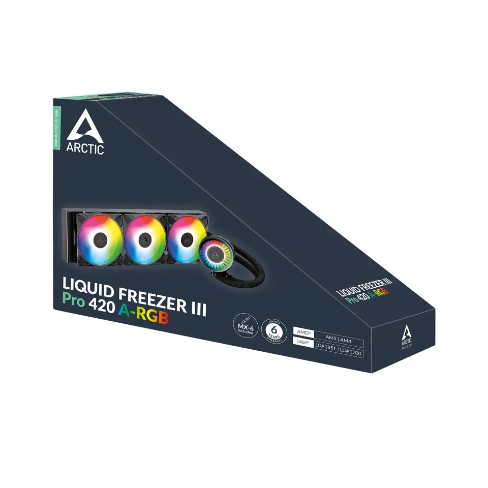 ARCTIC Liquid Freezer III 420 Pro A-RGB (Black), komplet vodního chlazení CPU