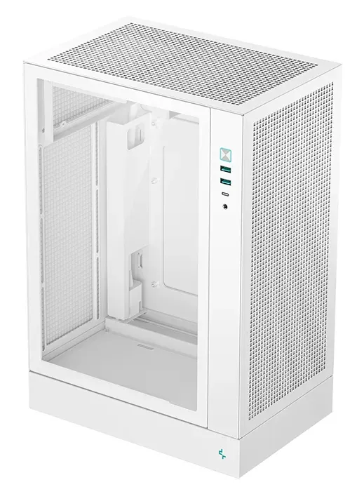DEEPCOOL Case CH170 PLUS WH, ATX, Průhledná bočnice, bílá