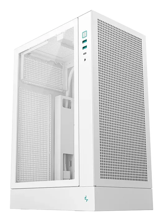 DEEPCOOL Case CH170 PLUS WH, ATX, Průhledná bočnice, bílá