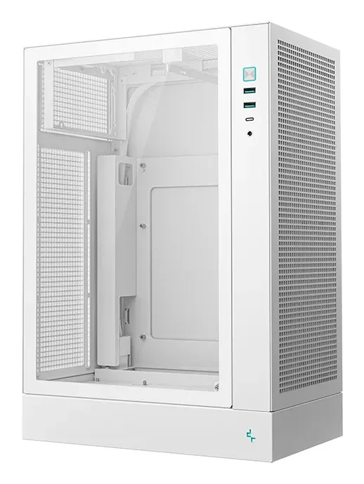 DEEPCOOL Case CH170 PLUS WH, ATX, Průhledná bočnice, bílá