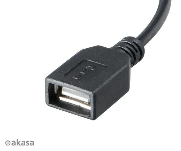 AKASA - USB kabel OTG - mikro USBna USB - 15 cm