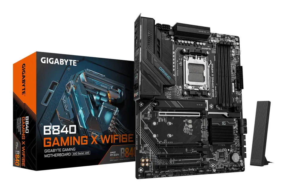 GIGABYTE MB Sc AM5 B840 GAMING X WF6E, AMD B840, 4xDDR5, WIFI, DP, HDMI, ATX