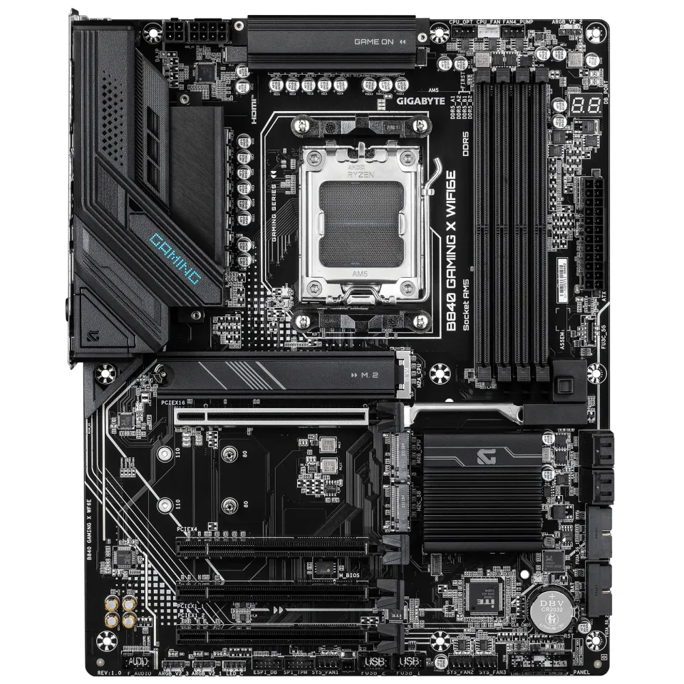 GIGABYTE MB Sc AM5 B840 GAMING X WF6E, AMD B840, 4xDDR5, WIFI, DP, HDMI, ATX