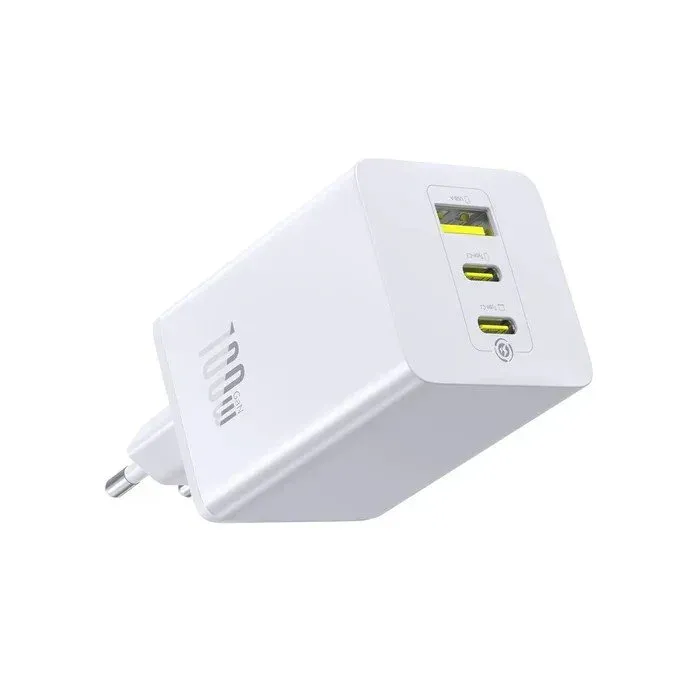 Baseus EnerFill FE11 Fast Nabíječka USB-A + USB-C + USB-C 100W Moon White