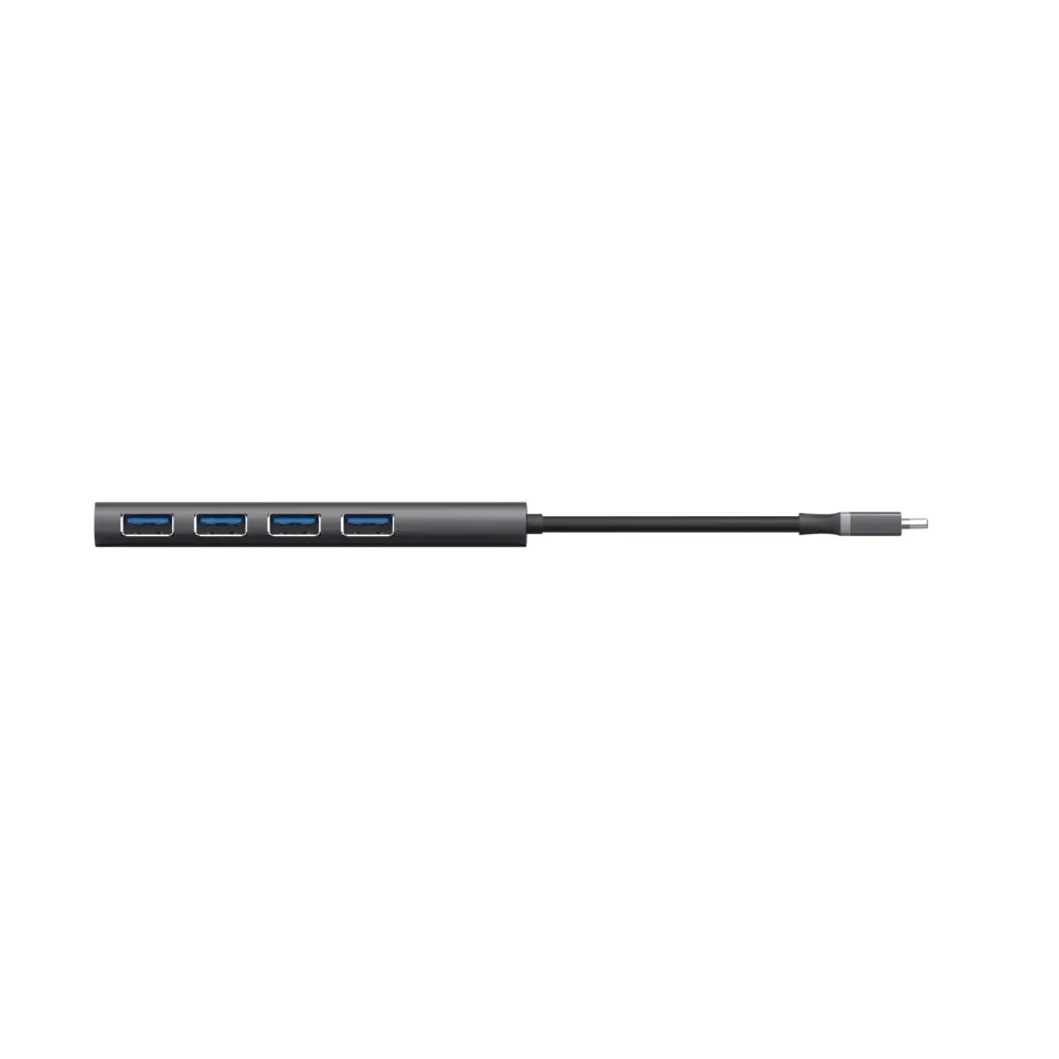 TRUST Rozbočovač Halyx Aluminium USB-C To 4 Port USB-A 3.2 Gen1 Hub