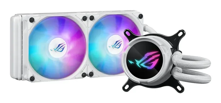 ASUS vodní chladič CPU AIO ROG STRIX LC III 240 ARGB WHITE, 2x120mm, LGA1851, AM5
