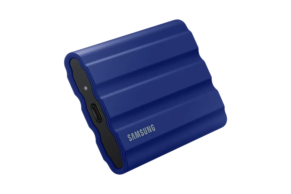 SAMSUNG T7 SHIELD externí ssd 1TB USB3.2 Gen2 (modrý)