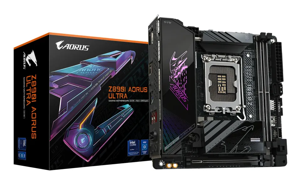 GIGABYTE MB Sc LGA1851 Z890I AORUS ULTRA, Intel Z890, 4xDDR5, 1xDP, 1xHDMI, 1xThunderbolt, WiFi, mITX