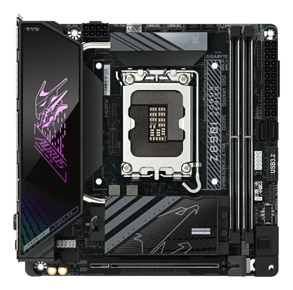 GIGABYTE MB Sc LGA1851 Z890I AORUS ULTRA, Intel Z890, 4xDDR5, 1xDP, 1xHDMI, 1xThunderbolt, WiFi, mITX